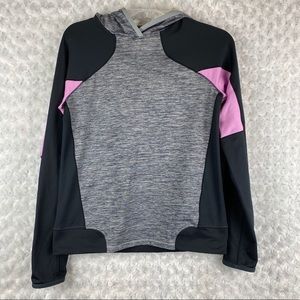 Under Armour Hooded Pullover Size Small Pink Black